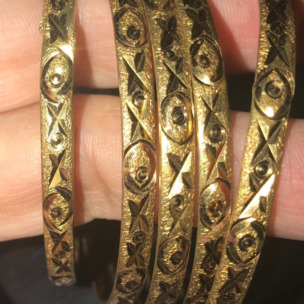 Gold bracelets